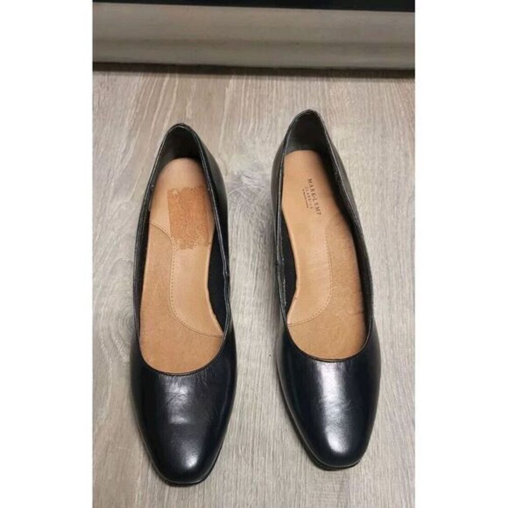 Mark Lemp Classics By Walking Cradles Women's Black Leather Pumps Size 9.5N